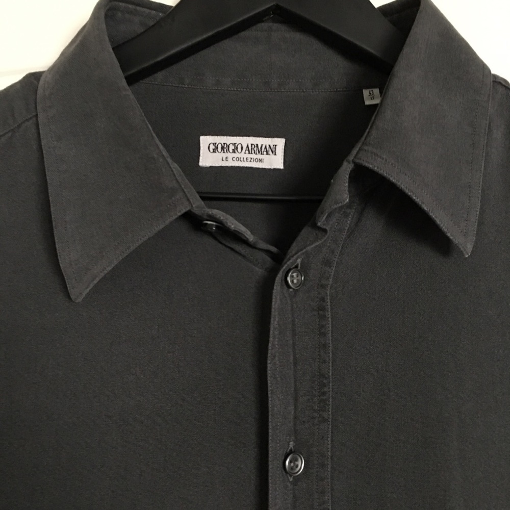 🍸Giorgio Armani long sleeve dress shirt size 43.